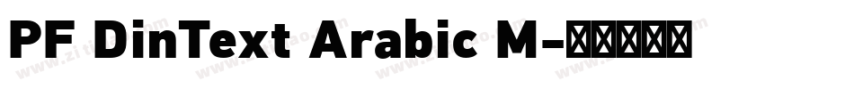 PF DinText Arabic M字体转换